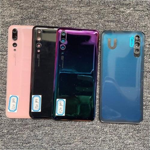 10/PCS Battery Cover Back Glass Housing Rear Door Case With Camera Lens Adhesive For Huawei P20 Pro Replacement
