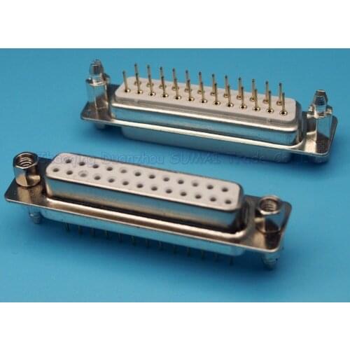 10pcs Harpoon type DP25 female Insert plate type DB25 female socket adapter With harpoon screw