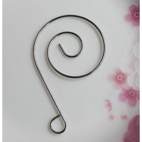 100pcs/bag silver color crystal prism pendant hanging metal connector fancy hooks