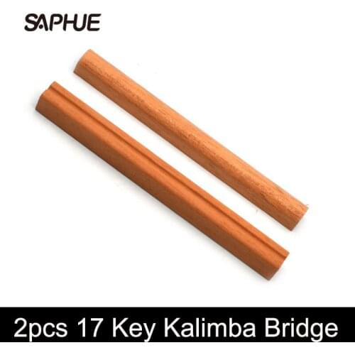 2pcs/set Mahogany 17 Key Kalimba Bridge DIY Thumb Piano Wooden Bridge Musical Instruments