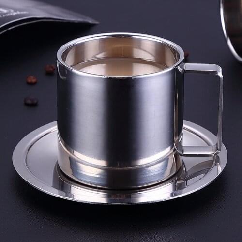 304 stainless steel coffee cup office mug couple water cup afternoon tea cup gift drink cup 1