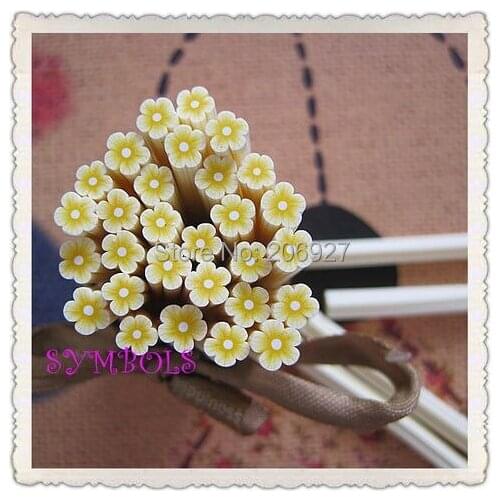 5pcs C-17 5mm Cute Flower Cane Fancy Nail Art Polymer Clay Cane Nail Art Decoration