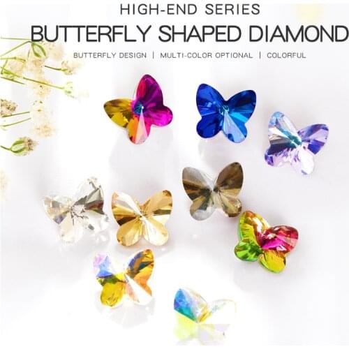 Astrobox High Quality Butterfly Rhinestone Crystal stones DIY Jewelry Making Loose Beads Clothing & Accessories Clothes Shoes