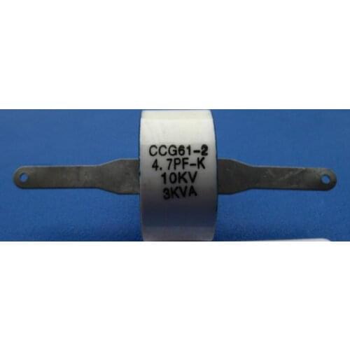 CCG61-2 4.7PF-K 10KV 3KVA high frequency drum type high voltage ceramic dielectric capacitor
