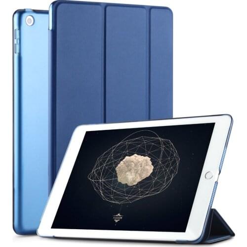Case for New iPad 9.7 inch 2017 2018 model A1822 A1823 A1893 Soft silicone bottom PU Leather Smart Cover Auto Sleeplim+film+pen