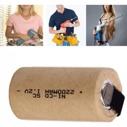 For Electric Screwdrivers Electric Drills Real Capacity Sub C SC 2200mAh 1.2V NI-CD Battery Rechargeable Batteries