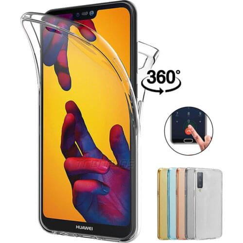Double Silicone Case For Huawei 10i 20i 8 10 20 Lite Soft TPU Case For Huawei Honor 8A 8S 360 Full Body Cover Fundas Coque Capa