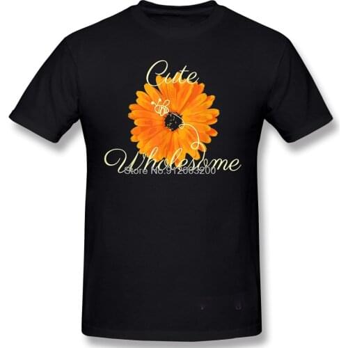 Flowers Shirt Design Cute Wholesome Bee Funny Humor Animal TShirt Camiseta Men T-Shirt Cotton Tees Harajuku TShirt Streetwear