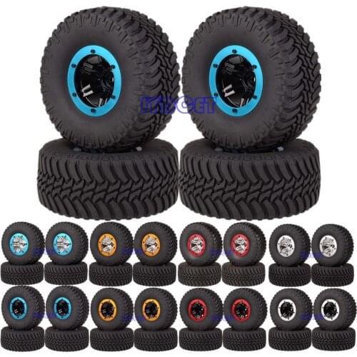 4P 2.2" Wheel Rims Hub & Super Swamper Rocks 130mm Tyre Tires 1:10 For RC 1/10 Rock Crawler RR10 D90 CC01 90025