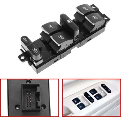 3BD959857 ABS Master Window Controller Switch Button Panel For VW Jetta 4 Golf 4 GTI MK4 Bora Passat B5 3BD 959 857 Volkswagen