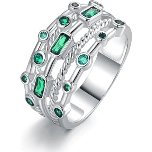 Huitan Fashion Women Rings for Party Daily Wear Versatile Accessories Anniversary Birthday Gifts Shiny CZ Low-key Female Jewelry