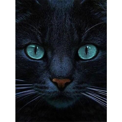 Cat Animal DIY 11CT Cross Stitch Embroidery Kits Needlework Craft Set Printed Canvas Cotton Thread Home Decoration Wholesale