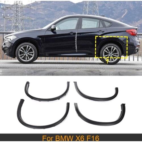 Car Wheel Arches Eyebrow Fender Mudguards For BMW X6 F16 2015 - 2018 Car Fender Flares Arches Wheel Eyelid Eyebrow PP