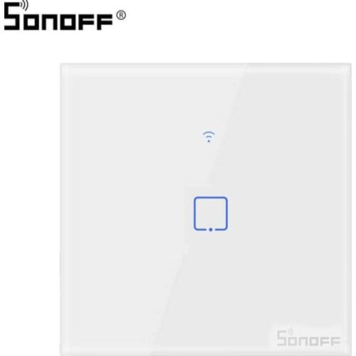 Sonoff T1 EU 1/2/3Gang 86 Type Wifi Wall Touch Switch RF/433Mhz/APP Control 90-250V for Smart Home Wireless Light Wifi Switch
