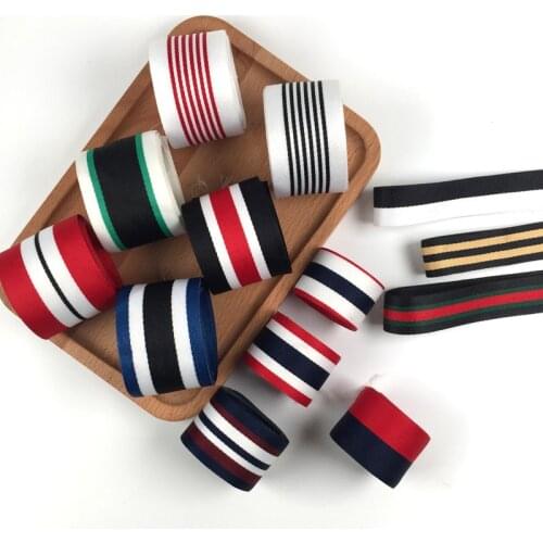 New 10M Width 2.5cm intertexture ribbon polyester satin color DIY gift bow bclothing trousers Hat sewing accessories Decoration