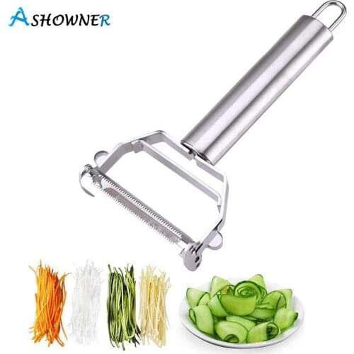 Stainless Steel Peeler Grater Multi-function Fruit Peeler Vegetable Fruit Peel Shredder Slicer Grater Kitchen Accessories