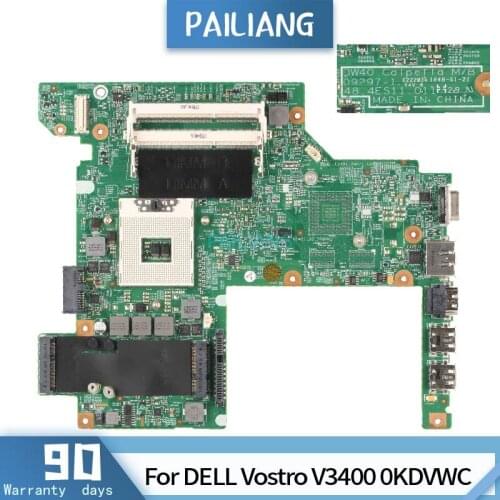 PAILIANG Laptop motherboard For DELL Vostro V3400 0KDVWC CN-0KDVWC 09297-1 Core HM57