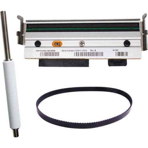 1 Print head+1 Roller+ 1 Belt For Zebra S4M G41400M 203dpi Thermal Label Printer Printer Spare Parts