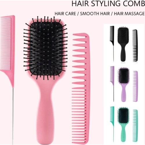 3 Pcs/Set Professional Hair Scalp Massage Comb Hairdresser Cutting Hair Brush Detangling Hair Comb Salon Hair Care Styling Tools