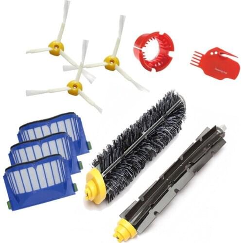 Replacement Filter Brush Side Brushes for IROBOT ROOMBA 600 610 620 650 Series Robotic Vacuum Cleaner Spare Parts Accessories