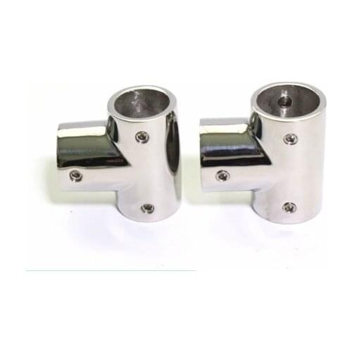 Marine Boat Yacht 316 Stainless Steel Handrail 3 Way Tee 7/8 Inch 22mm Tube