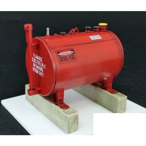 300 gallon fuel tank (including sticker) needs to be assembled and colored 1:35