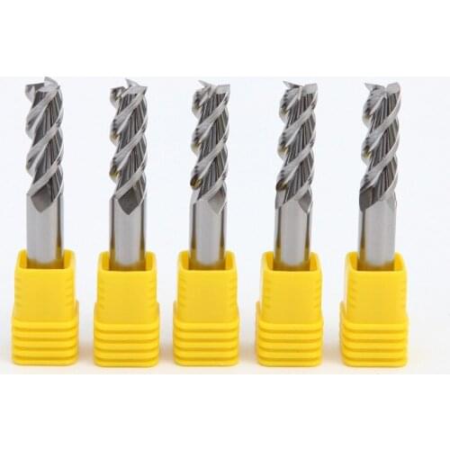 50 Degrees Carbide End Mill 3 Flutes Milling Cutter Alloy Coating Tungsten Steel cutting tool CNC Aluminum Maching Endmills