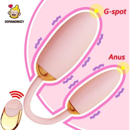Double Ball Vibrator Female Vagina Anus Vibration Masturbation Massager Wireless Remote Control G-spot Stimulation Panties Wear