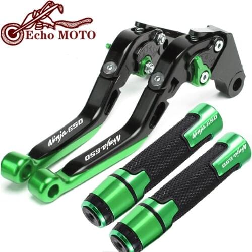Motorcycle Extendable Adjustable Clutch Brake Levers Handle Hand Grips for Kawasaki Ninja 650 ABS Ninja650 KRT Edition 2018-2020