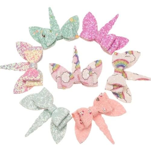 160PCS Uncorin Hair Accessories Uncorin Hair Bows Bowknot Girls Hairclips Fashion Accessory for Kids Headwrap Headwear