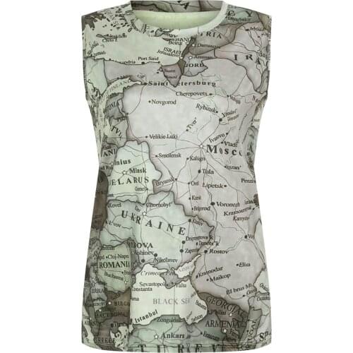 Women Tops Summer Print Loose O-Neck Sleeveless Vest Tops Blouse Blusas Mujer De Moda Плюс Размеры Топы Femme