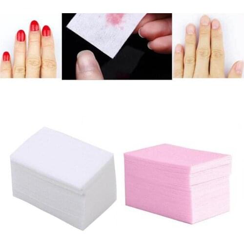 100 Pcs Nail Art Tips Polish Remover Clean Wipes Cotton Lint Free Pads 100% Brand new and high quality