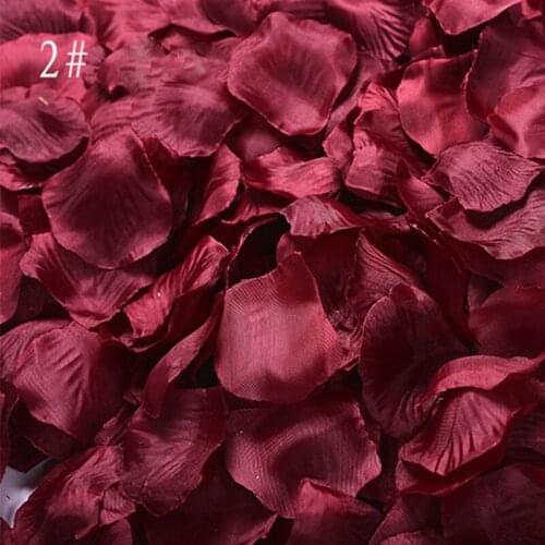1000 pcs/Lot Artificial Ivory Rose Petals Party Decorative 16 Colors Birthday Wedding Room Decor DIY Rose Petals Flowers T220