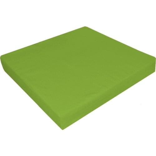 Aa296t Apple Green 100% Cotton A grade Canvas Square 3D Box Sofa Seat Cover Pillow Case Sofa Seat Cushion Cover (Only sell cover