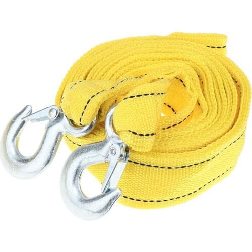 5M Heavy Duty 8 Ton Car Tow Cable Towing Pull Rope Strap Hooks Van Road Recovery For Audi Skoda Mazda Toyota BMW