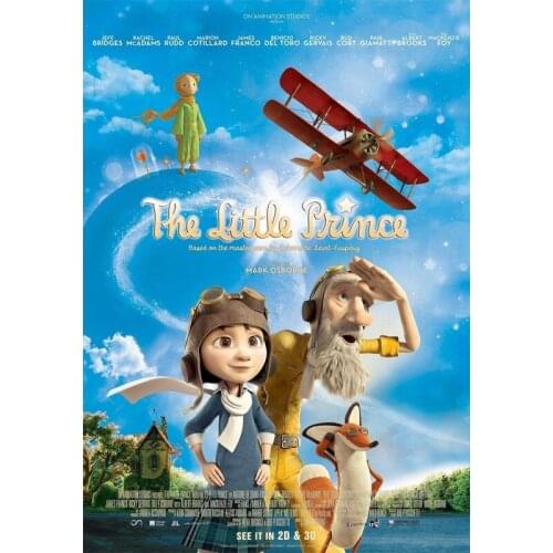 D0740 The Little Prince Explore World 2015 Cartoon Silk Fabric Poster Art Decor Indoor Painting Gift