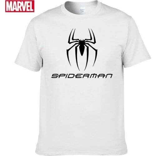 Marvel The Avengers Spider Man t-shirt Comfortable Breathable 100%cotton Fashion funny t shirts Summer Tops Mens t-shirts #104