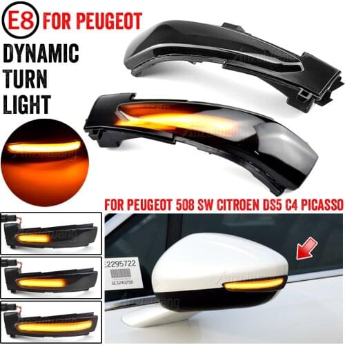 Lights Dynamic Turn Signal Rearview Flashing For Citroen C4 Grand Picasso II Citroen C4 Picasso Dynamic Led Side Marker