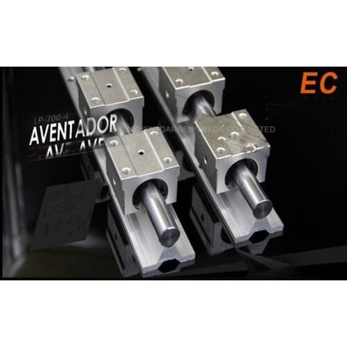 1pcs SBR16 linear guides L 1000mm Linear shaft rail support + 4pcs SBR16UU Linear bearing blocks