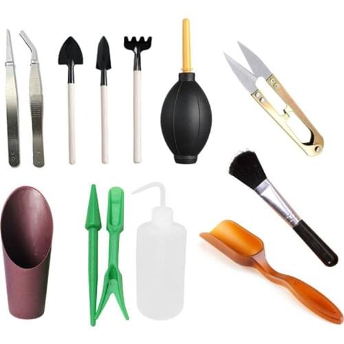 13pcs Mini Garden Hand Tools Transplanting Outdoor Bonsai Tools Planting Flower