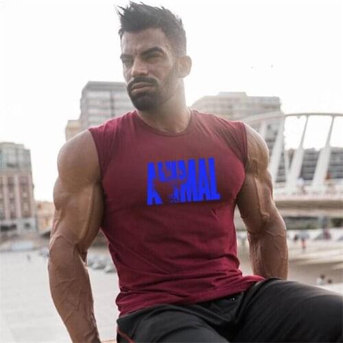 Brand Fashion Workout Cotton Mens Tank Top Musculation Gym Clothing Bodybuilding Sports Vest Fitness Sleeveless Casual Shirt
