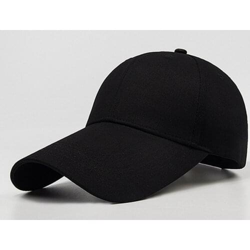 11cm long visor large head Man Big Size Causal Peaked Hats Cool Fishing Hat Man Plus Size Baseball Caps 55-60cm 60-65cm