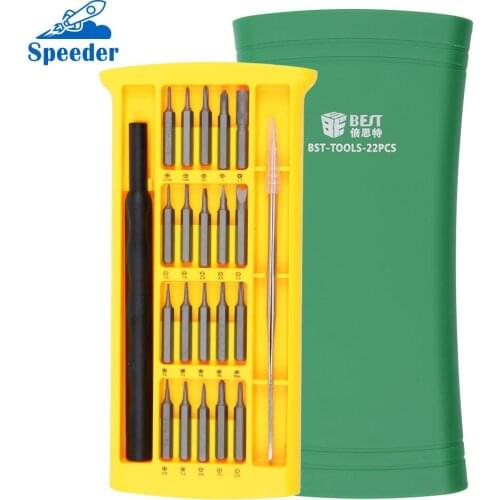 22 in 1 magnetic Screwdriver Set Repair Tool Kit for Laptop PC Smartphone Electronics cameras eyeglasses and Precision Devices