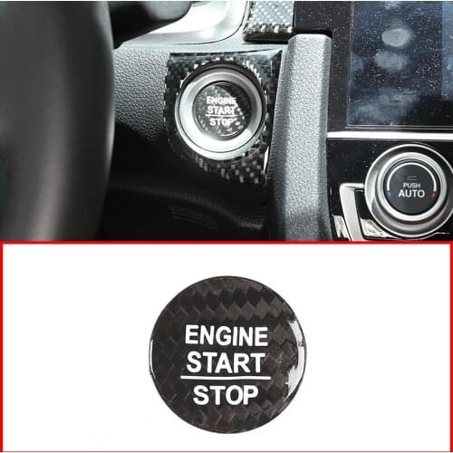 Car Start Stop Button Cover Sticker For Honda Accord Odyssey CITY Civic CRV URV JADE FIT INSPIRE