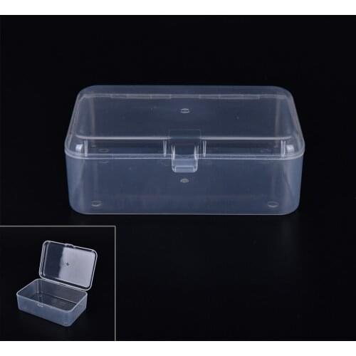 Small Plastic Transparent With Lid Collection Container Case Storage Box