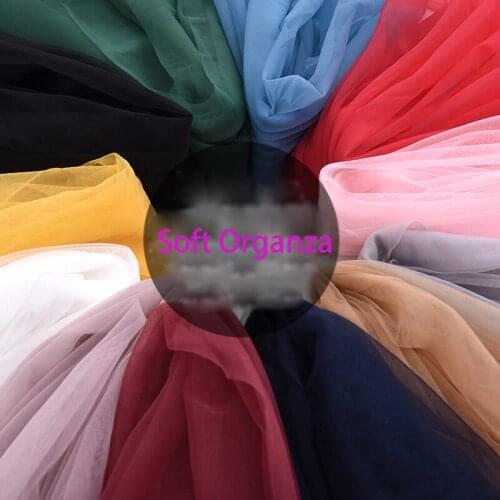 NEW Arrival Soft Organza For Party Dress Cloth Net Soft Wedding Dress Veil Ball Gown Tutu Tulle Lace Fabric D763