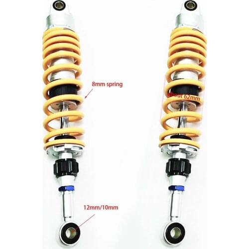 One pair 375mm Motorcycle Shock Absorber Adjust Rear Suspension for HONDA YMAHA SUZUKI Kawasaki KTM ATV Street Bikes 150cc-750cc