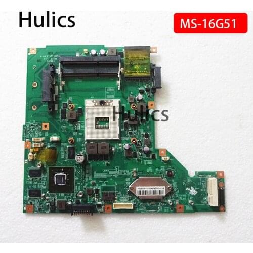 Hulics Original for MSI GE650 CX650 LAPTOP Motherboard MS-16G51 MS-16G5 VER 1.0 mainboard N12P-GS-A1 main board