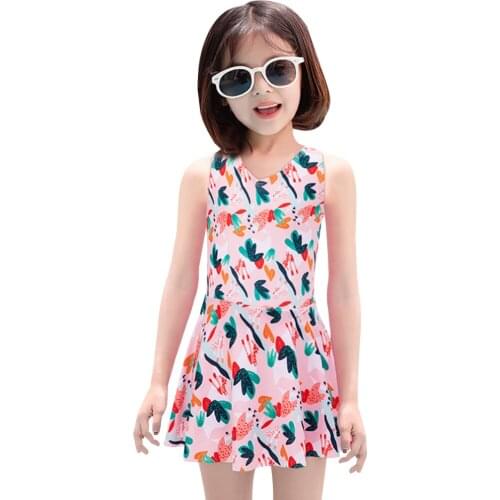 4~14Y Girls Swimsuit One Piece Quick-Dry Breathable V-Neck Swimwear Children Bow-Knot Beachwear Beach Pool Wear Bathing Suit
