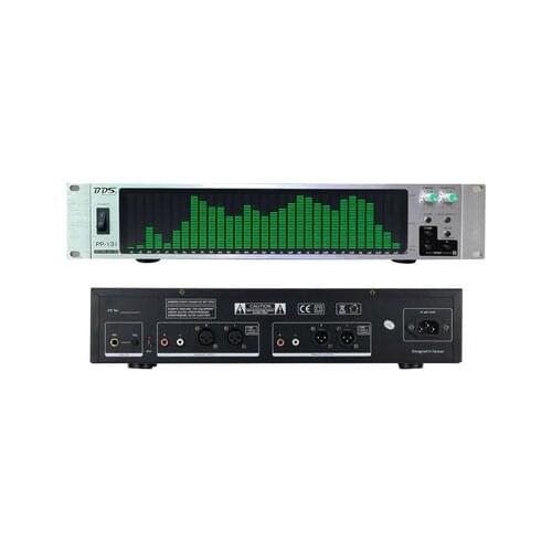 PP-131 Audio Spectrum Analyzer Spectrum Display VU Meter 31-Segment With Silver Panel Blue White Green LED